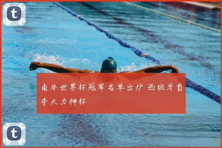 南非世界杯冠军名单出炉 西班牙首夺大力神杯